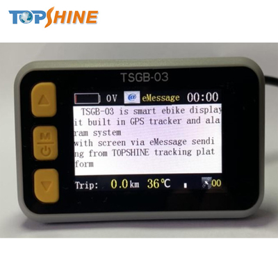 Mini waterdichte kleurrijke Ebike GPS Tracking Device Lcd-scherm met temperatuurdetectie