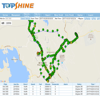 Verbeterd Supply Chain Management GPS Tracker met optioneel Driver Id Identify en gratis tracking software